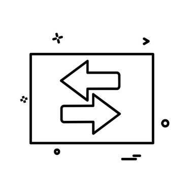 Ok simgesi tasarım vektörü