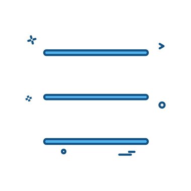 Menü simgesi tasarım, renkli vektör çizim