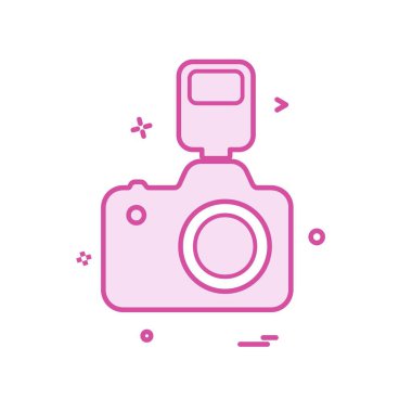 Kamera simgesi tasarım vektörü