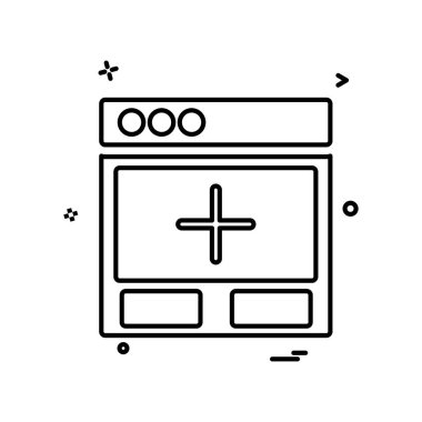 Web düzeni simge tasarım vektörü