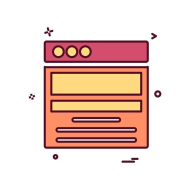 Web düzen simge tasarlamak vektör