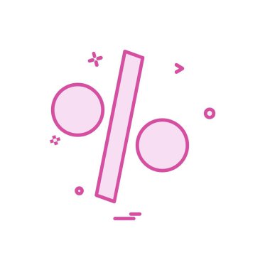 Yüzde simge tasarlamak vektör