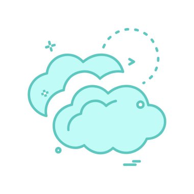 Weather simge vektör beyaz arka plan üzerinde