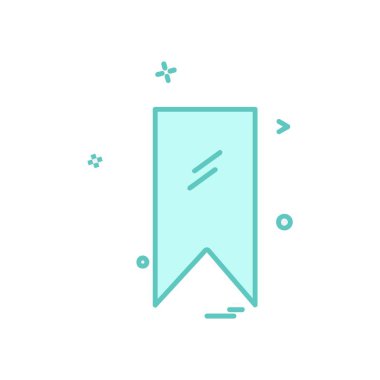 Etiket simgesi tasarım vektörü