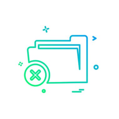 Klasör simge tasarlamak vektör