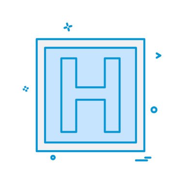 Hastane simge tasarlamak vektör