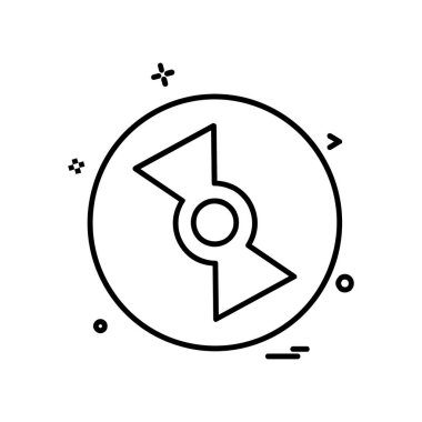 Disk simgesi tasarım vektörü 