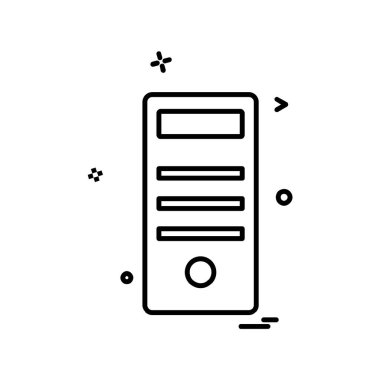 Bilgisayar simgesi tasarım vektörü