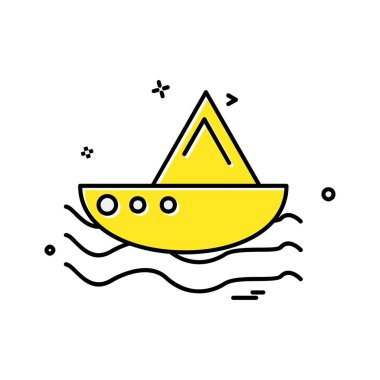 Yüzme simgesi tasarım vektörü