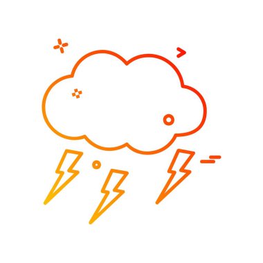 Hava simgesi tasarım vektörü