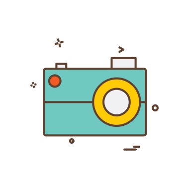 Kamera simgesi tasarım vektörü