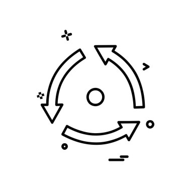 Ok simgesi tasarım vektörü