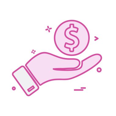 Dolar simgesi tasarım vektörü