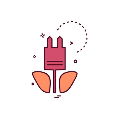 Ekoloji simgesi tasarım vektörü