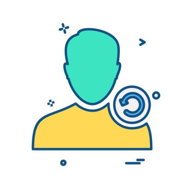 Avatar erkek simge tasarım vektörü