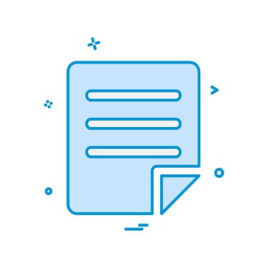 Dosya simgesi tasarım vektörü