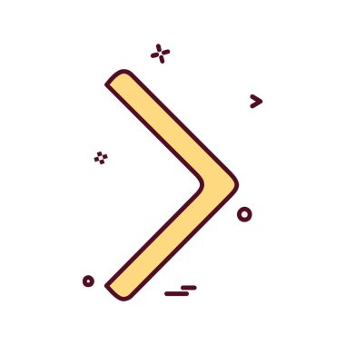 Sağ ok simge tasarlamak vektör