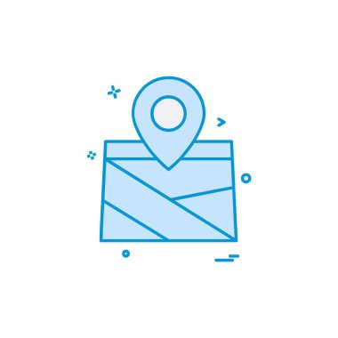 Navigasyon simgesi tasarım vektörü