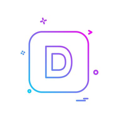 İngilizce alfabe simge tasarlamak vektör 