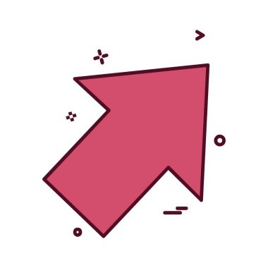 Ok simgesi tasarım vektörü