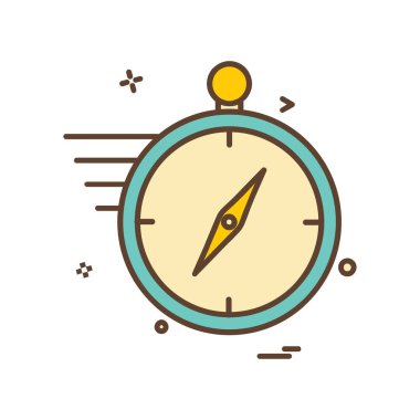 Pusula Simgesi Tasarım Vektörü 