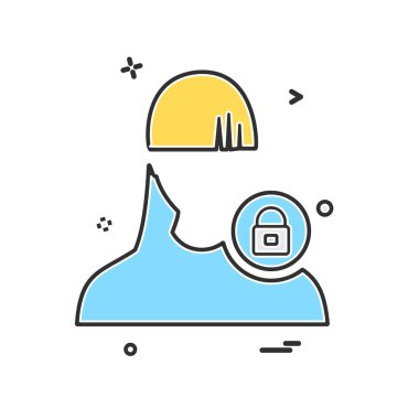 Kadın avatar simge tasarlamak vektör