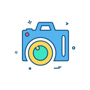 Kamera simgesi tasarım vektörü