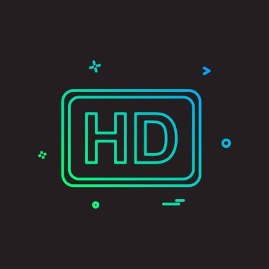 Görüntü kalitesi simge tasarım vektörü