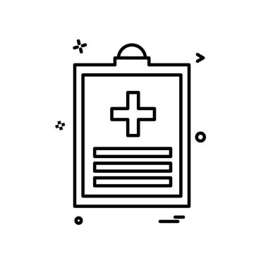 Tıbbi simge tasarım, renkli vektör çizim