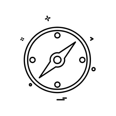 Pusula Simgesi Tasarım Vektörü