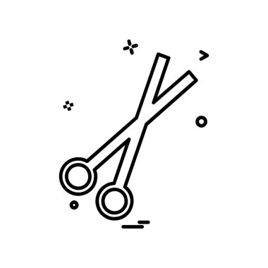 Makas simge tasarlamak vektör