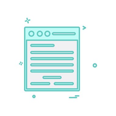 Dosya simgesi tasarım vektörü