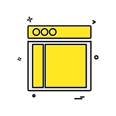 Web düzeni simge tasarım vektörü