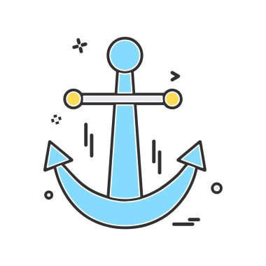 Yüzme simgesi tasarım vektörü 