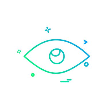 göz simgesi tasarım vektörü