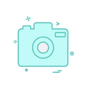 Kamera simgesi tasarım vektörü