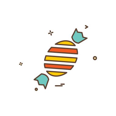 Şekerleme simge tasarlamak vektör