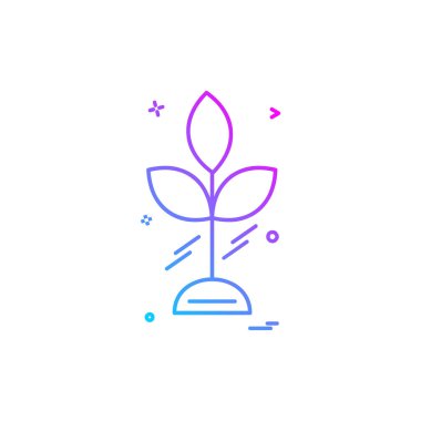 Yaprak simge tasarlamak vektör 