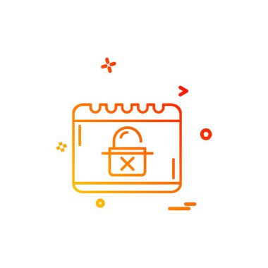 Siber güvenlik simge tasarlamak vektör