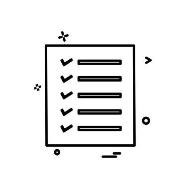 Todo liste simge tasarlamak vektör