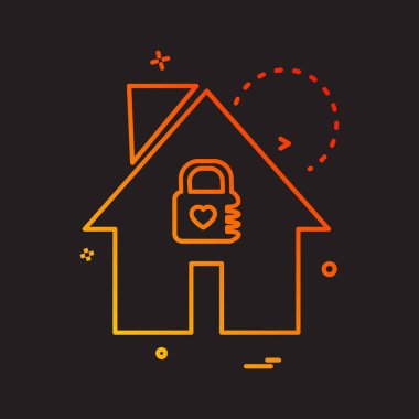 Emlak simge tasarlamak vektör