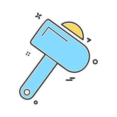 Çalışma araçlar simgesi tasarım, renkli vektör çizim 