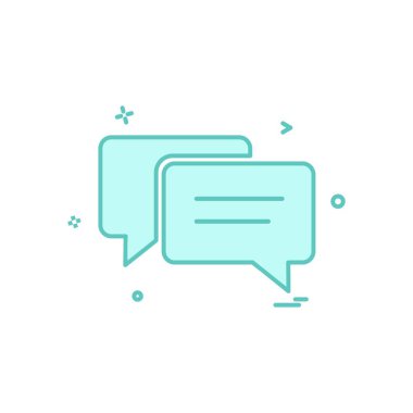 İleti simge tasarlamak vektör