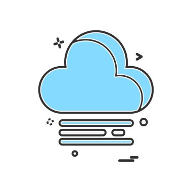 Sadece simge vektör üzerinde beyaz baclground hava