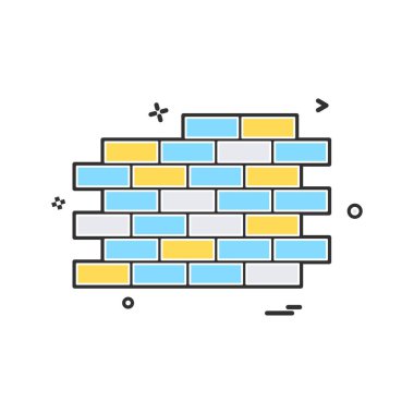 Duvar simge tasarlamak vektör