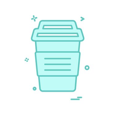 İçki simgesi tasarım, renkli vektör çizim 