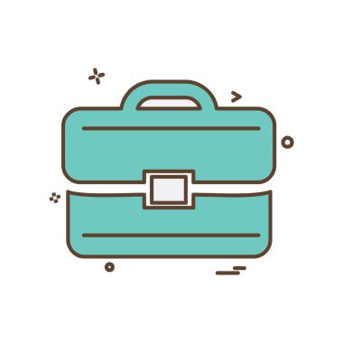 Evrak Çantası'nı simge tasarlamak vektör 