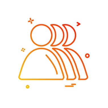 Avatar simge tasarlamak vektör