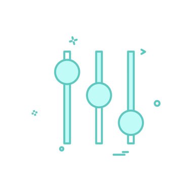 Eşitleştirici simge tasarım vektörü