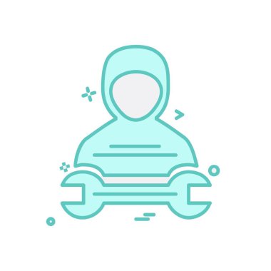 İş simgesi tasarım, renkli vektör çizim